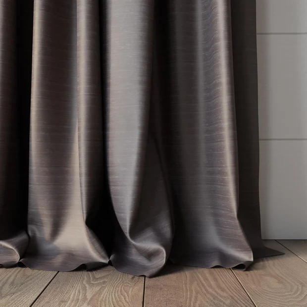 Photo of the fabric Luxe Pewter swatch by James Dunlop Essentials. Use for Curtains, Accessory, Top of Bed. Style of Plain, Texture