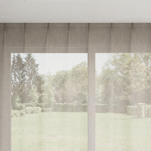 Photo of the fabric Gesso Lino Driftwood swatch by Mokum. Use for Curtains. Style of Plain, Texture