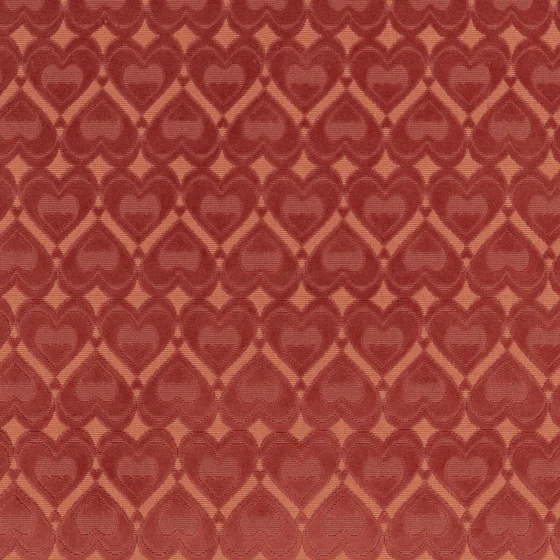 Photo of the fabric Hearts K5369 01 swatch by Kirkby Design. Use for Upholstery, Accessory. Style of Geometric, Velvet