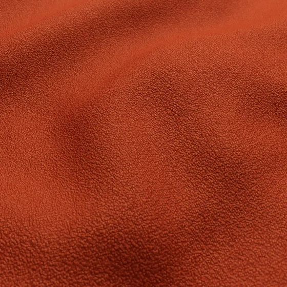 Photo of the fabric Snowdown Sienna swatch by Zepel FibreGuard. Use for Curtains, Upholstery, Accessory, Top of Bed. Style of Plain, Texture