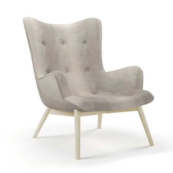 Photo of the fabric Maxime Zinc swatch by James Dunlop. Use for Upholstery, Accessory. Style of Stripe, Texture