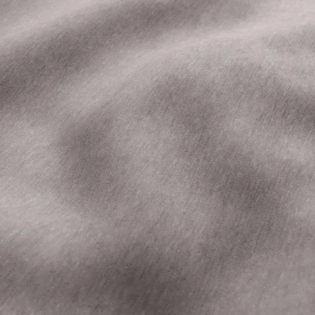 Photo of the fabric Baron Silver swatch by Zepel FibreGuard. Use for Curtains, Upholstery, Accessory, Top of Bed. Style of Chenille, Plain