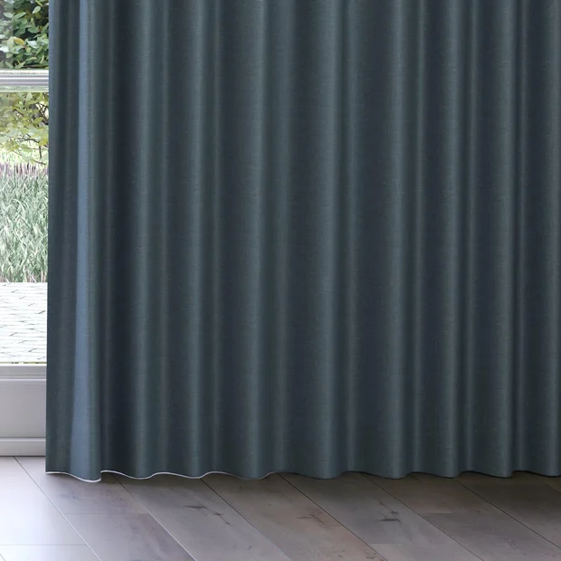 Photo of the fabric Banksia Lake swatch by James Dunlop. Use for Curtains, Accessory, Top of Bed. Style of Plain, Texture