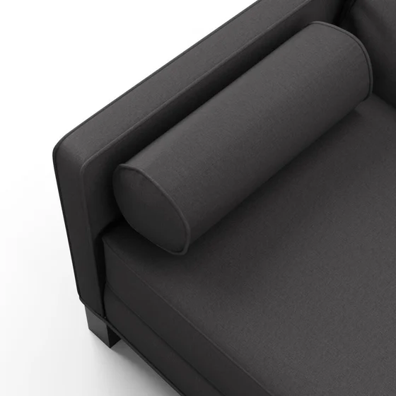Photo of the fabric Urban Charcoal swatch by James Dunlop. Use for Curtains, Upholstery, Accessory. Style of Plain, Texture