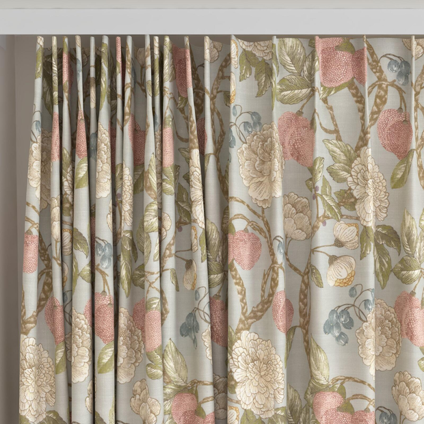 Photo of the fabric Valencia Spring swatch by James Dunlop. Use for Curtains, Accessory. Style of Floral And Botannical, Print