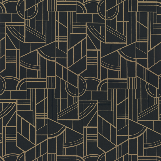 Photo of the fabric Cinetique Wp 7629 7629 3058 swatch by Casamance. Use for Wall Covering. Style of Geometric, Print