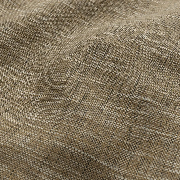 Photo of the fabric Troy Taupe swatch by Zepel. Use for Upholstery, Accessory, Top of Bed. Style of Plain, Texture