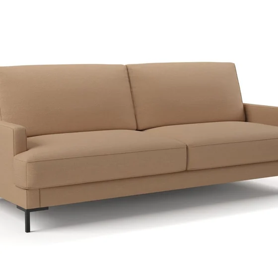 Photo of the fabric Sahel Rose Gold swatch by Mokum. Use for Upholstery, Accessory. Style of Plain, Texture