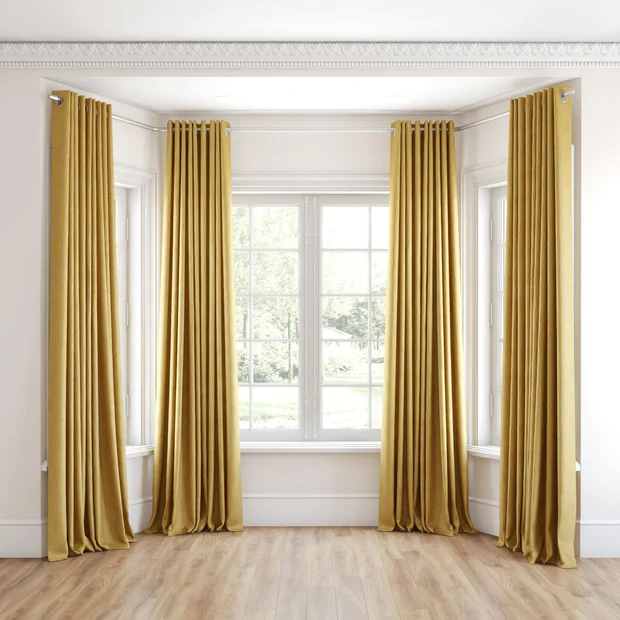 Photo of the fabric Trezor Honey swatch by James Dunlop FibreGuard. Use for Curtains, Upholstery, Accessory. Style of Chenille, Plain