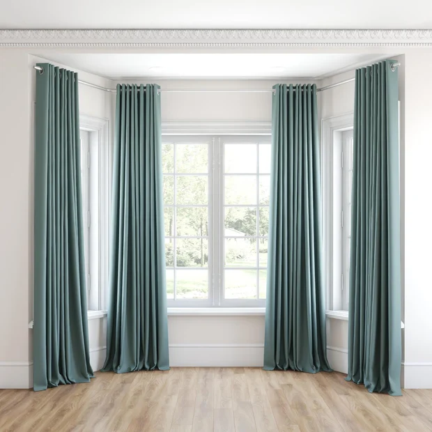 Photo of the fabric Vela Sky swatch by James Dunlop FibreGuard. Use for Curtains, Upholstery, Accessory, Top of Bed. Style of Plain, Velvet
