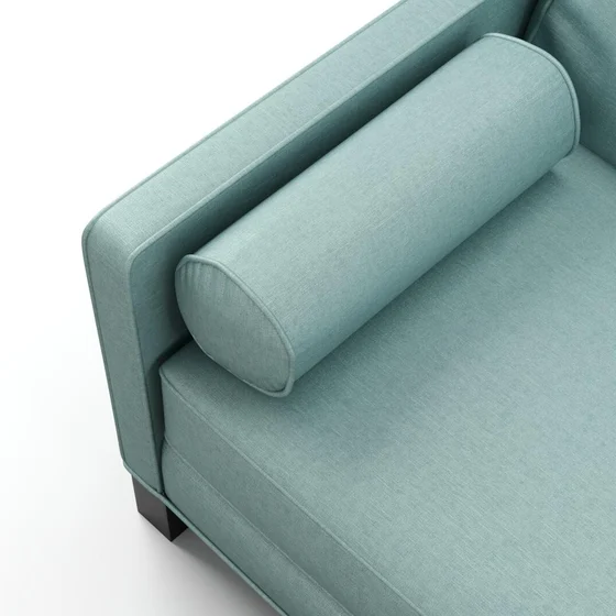 Photo of the fabric Provence Duckegg swatch by James Dunlop Essentials. Use for Curtains, Upholstery, Accessory, Top of Bed. Style of Plain, Texture
