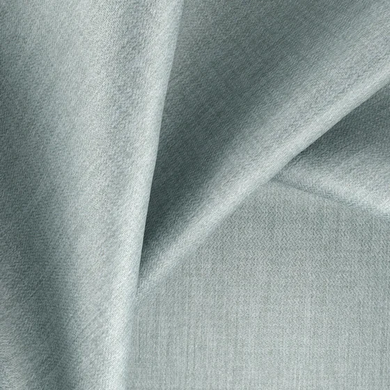 Photo of the fabric Matrix Aqua swatch by Zepel. Use for Curtains, Upholstery, Accessory, Top of Bed. Style of Plain, Taffeta
