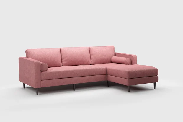 Photo of the fabric Determination Rosebud swatch by James Dunlop FibreGuard. Use for Curtains, Upholstery, Accessory, Top of Bed. Style of Plain, Velvet