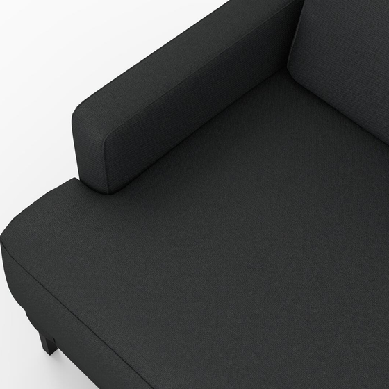 Photo of the fabric Epitome Basalt swatch by Mokum. Use for Upholstery, Accessory. Style of Plain, Taffeta
