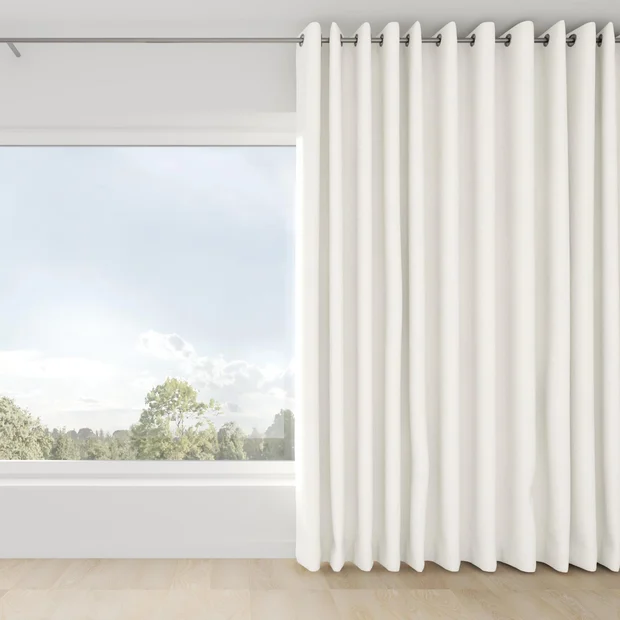 Photo of the fabric Azulejo Calico swatch by Mokum. Use for Curtains, Accessory. Style of Traditional