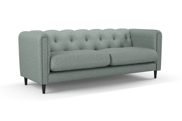 Photo of the fabric Omni Emerald swatch by James Dunlop FibreGuard. Use for Upholstery, Accessory, Top of Bed. Style of Plain, Texture