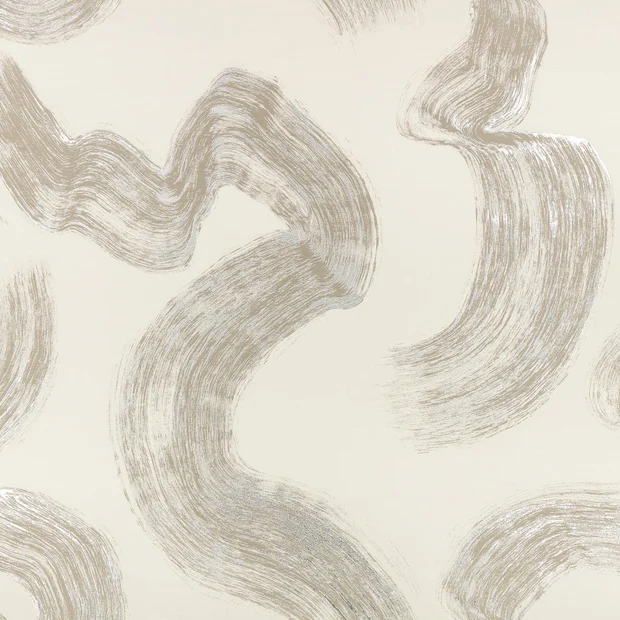 Photo of the fabric Tsauri Gilt 9137 02 swatch by Black Edition. . Style of Abstract, Taffeta