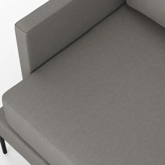 Photo of the fabric Eternal Aluminium swatch by Mokum. Use for Curtains, Upholstery, Accessory. Style of Plain, Texture