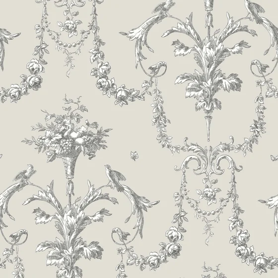 Photo of the fabric Corne Dabondance Wallpaper 8792 8792 96 21 swatch by Casadeco. Use for Wall Covering