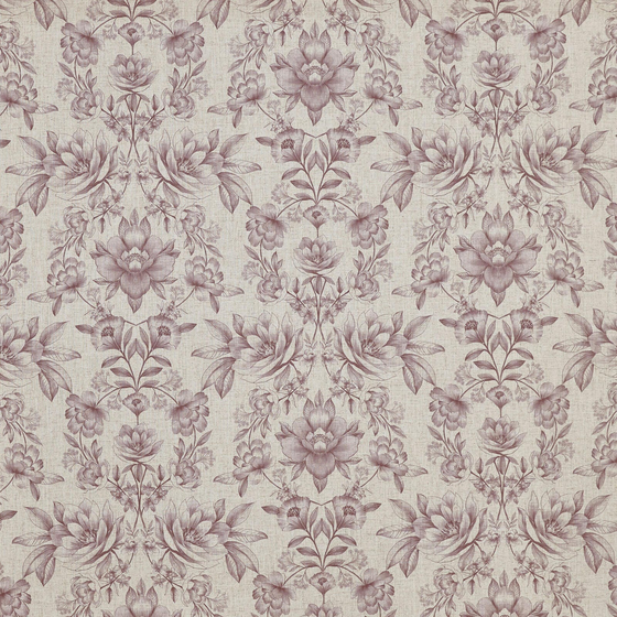 Photo of the fabric Makassar 8828 247 swatch by Prestigious. Use for Curtains, Upholstery, Accessory. Style of Floral And Botannical, Print