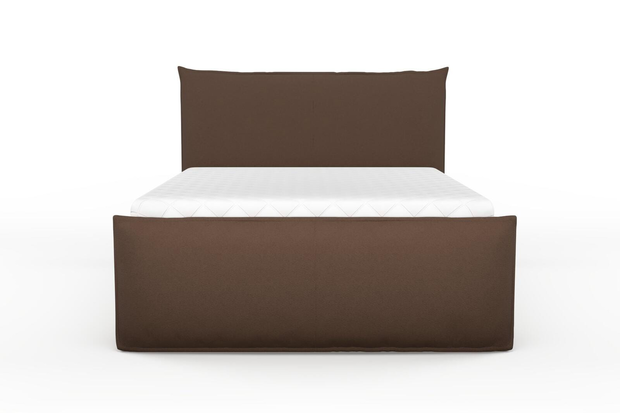 Photo of the fabric Epitome Bronze swatch by Mokum. Use for Upholstery, Accessory. Style of Plain, Taffeta