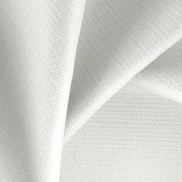Photo of the fabric Centurion Snow swatch by Zepel FibreGuard. Use for Upholstery, Accessory, Top of Bed. Style of Plain, Texture