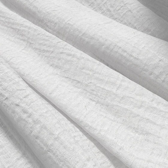Photo of the fabric Illusion Icicle swatch by James Dunlop. Use for Sheer Curtains. Style of Plain, Sheer