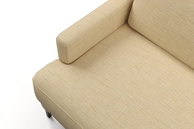 Photo of the fabric Ficus White Gold swatch by Mokum. Use for Upholstery, Accessory. Style of Plain, Texture