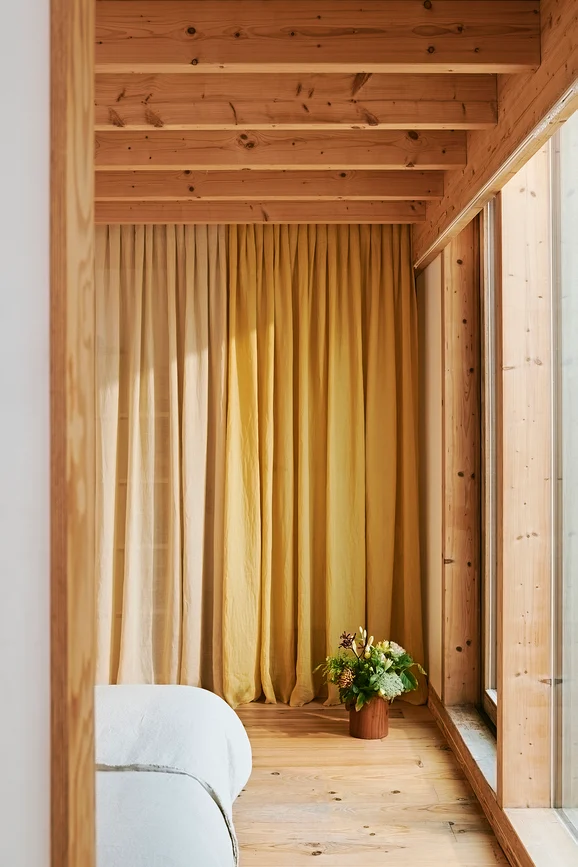 Photo of the fabric Linteo YP21004 in situ by Designs Of The Time. Use for Curtains. Style of Plain