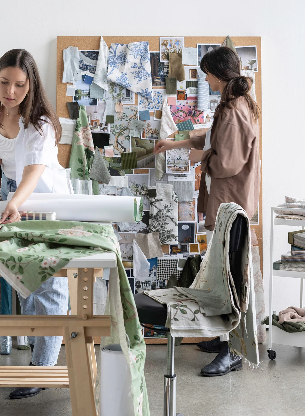 Textile designers in the studio