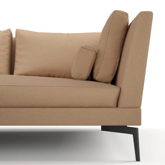 Photo of the fabric Sahel Rose Gold swatch by Mokum. Use for Upholstery, Accessory. Style of Plain, Texture