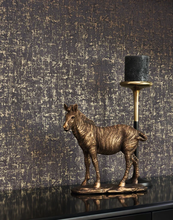 Photo of the fabric Jazz Wallpaper 8575 8575 15 38 in situ by Casadeco. Use for Wall Covering