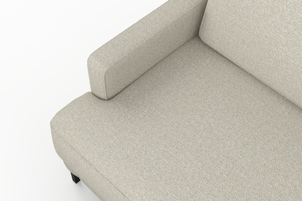 Photo of the fabric Grain Feather swatch by Mokum. Use for Upholstery, Accessory, Top of Bed. Style of Plain, Texture