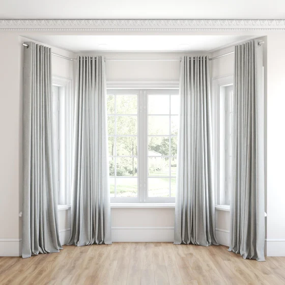 Photo of the fabric Envoy 2 Feather 320cm swatch by James Dunlop Essentials. Use for Curtains, Accessory, Top of Bed. Style of Plain, Texture