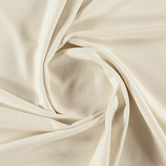 Photo of the fabric Unos Ivory swatch by Zepel. Use for Curtains, Upholstery, Accessory, Top of Bed. Style of Plain, Taffeta