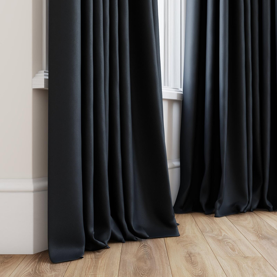 Photo of the fabric Dream Weaver 300 Steel swatch by James Dunlop. Use for Curtains. Style of Dim Out, Plain
