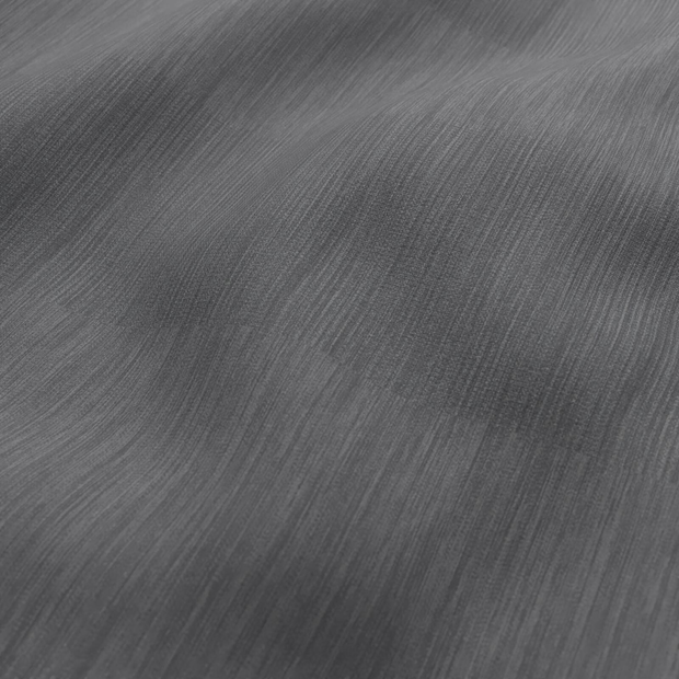 Photo of the fabric Borneo Uncoated Slate swatch by James Dunlop. Use for Curtains, Accessory, Top of Bed. Style of Stripe