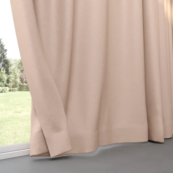 Photo of the fabric Eternal Rose Quartz swatch by Mokum. Use for Curtains, Upholstery, Accessory. Style of Plain, Texture