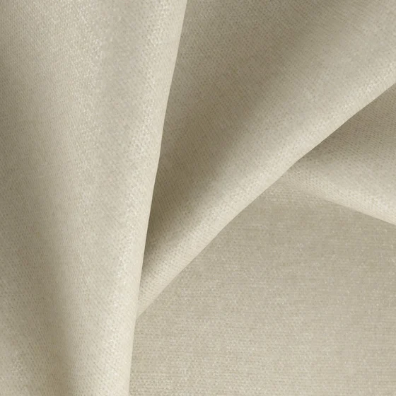 Photo of the fabric Recharge Beige swatch by Zepel FibreGuard. Use for Curtains, Upholstery, Accessory, Top of Bed. Style of Chenille, Plain