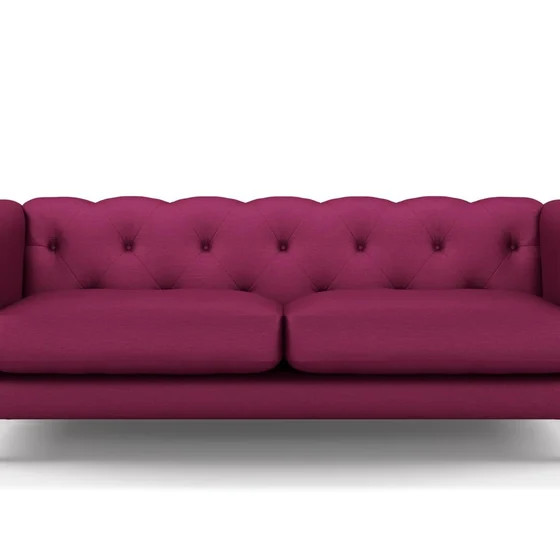 Photo of the fabric Provence Sangria swatch by James Dunlop Essentials. Use for Curtains, Upholstery, Accessory, Top of Bed. Style of Plain, Texture