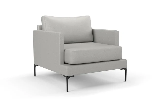 Photo of the fabric Como Silver Birch swatch by Mokum. Use for Upholstery, Accessory. Style of Plain, Texture