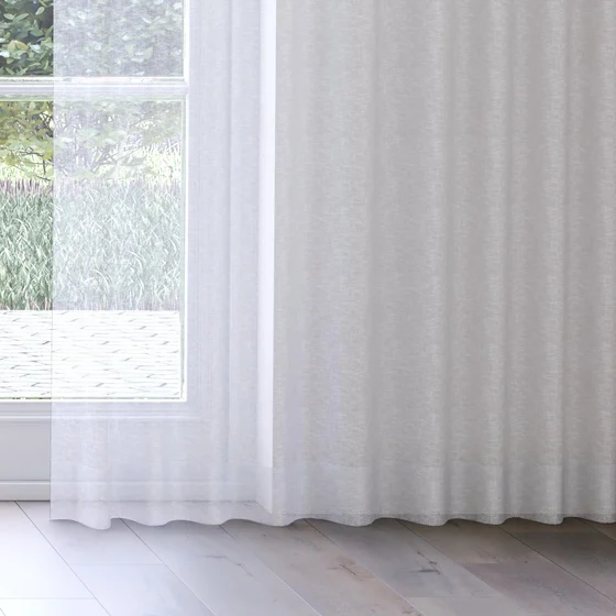 Photo of the fabric Seaview Sky swatch by James Dunlop. Use for Sheer Curtains. Style of Plain, Sheer