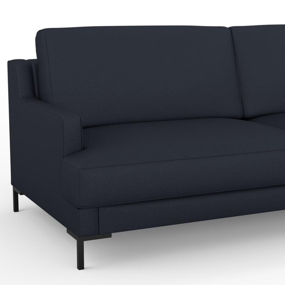 Photo of the fabric Epitome Ink swatch by Mokum. Use for Upholstery, Accessory. Style of Plain, Taffeta