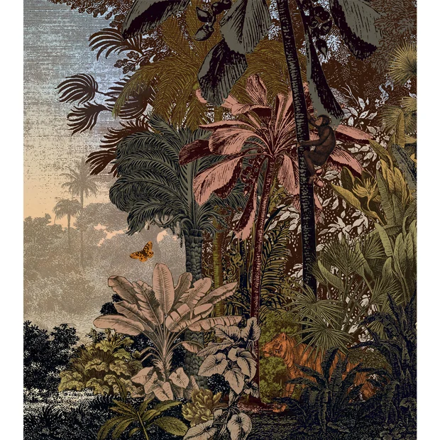 Photo of the fabric Fancy L.Scape Panel 10245 10245 21 73 swatch by Casadeco. Use for Wall Covering, Wall Panel/Mural. Style of Floral And Botannical