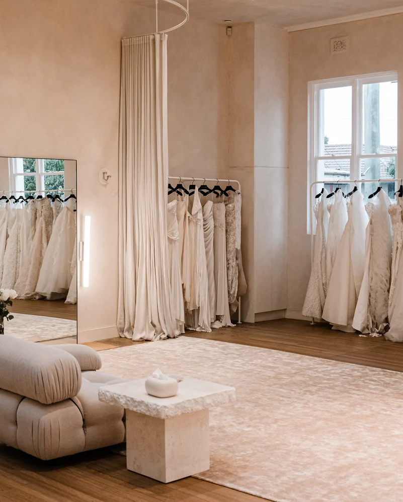 Curtains in Satnin colour Champagne by Catherine Martin by Mokum | Photograph by Siempre