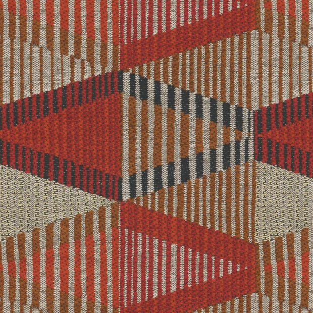Photo of the fabric Feast Ribbon swatch by James Dunlop FibreGuard. Use for Upholstery, Accessory. Style of Chenille, Geometric