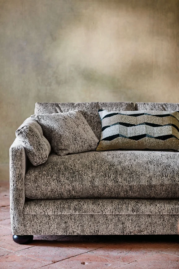 Photo of the fabric Ashi 9132 02 in situ by Black Edition. Use for Upholstery, Accessory