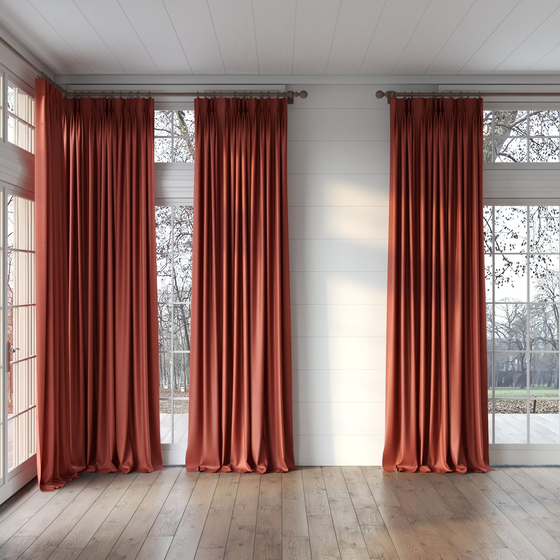 Photo of the fabric Luxe Berry swatch by James Dunlop Essentials. Use for Curtains, Accessory, Top of Bed. Style of Plain, Texture