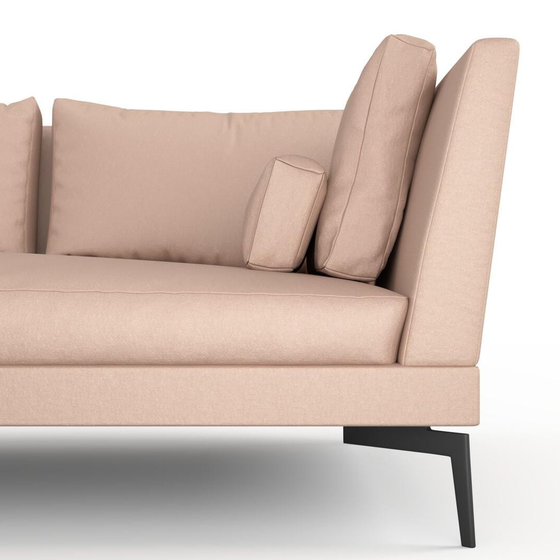 Photo of the fabric Eternal Rose Quartz swatch by Mokum. Use for Curtains, Upholstery, Accessory. Style of Plain, Texture