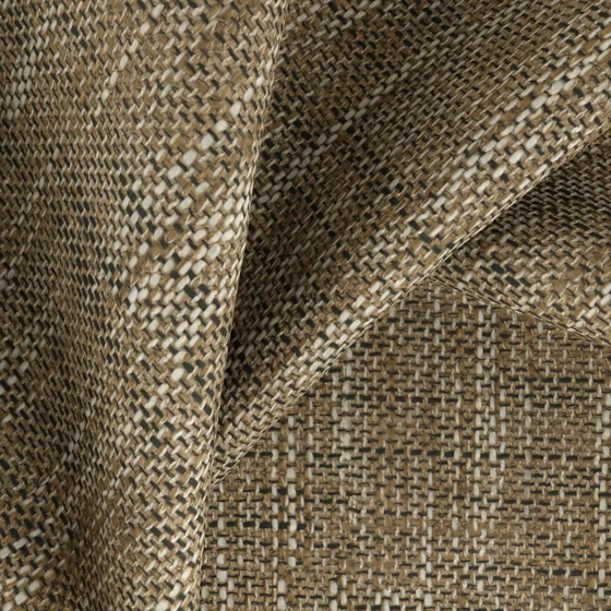 Photo of the fabric Troy Taupe swatch by Zepel. Use for Upholstery, Accessory, Top of Bed. Style of Plain, Texture